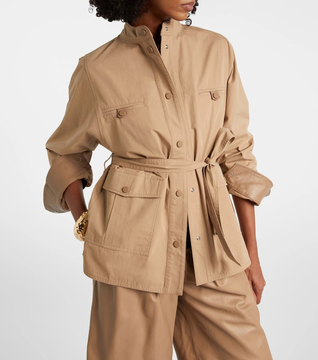 Yves Salomon - Belted cotton jacket