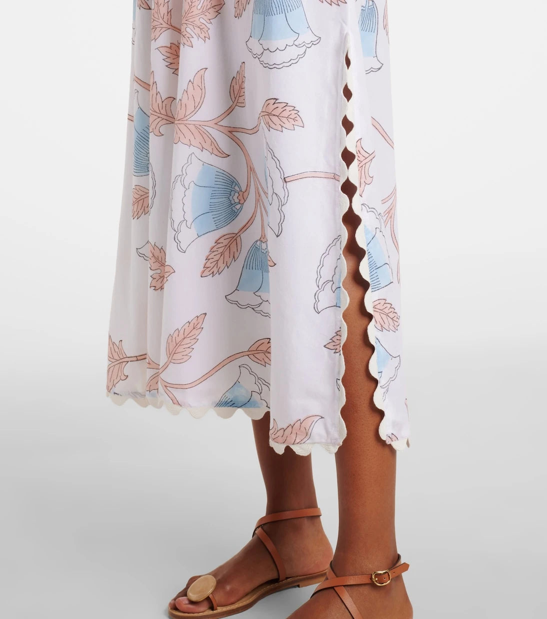 Juliet Dunn - Printed cotton slip dress