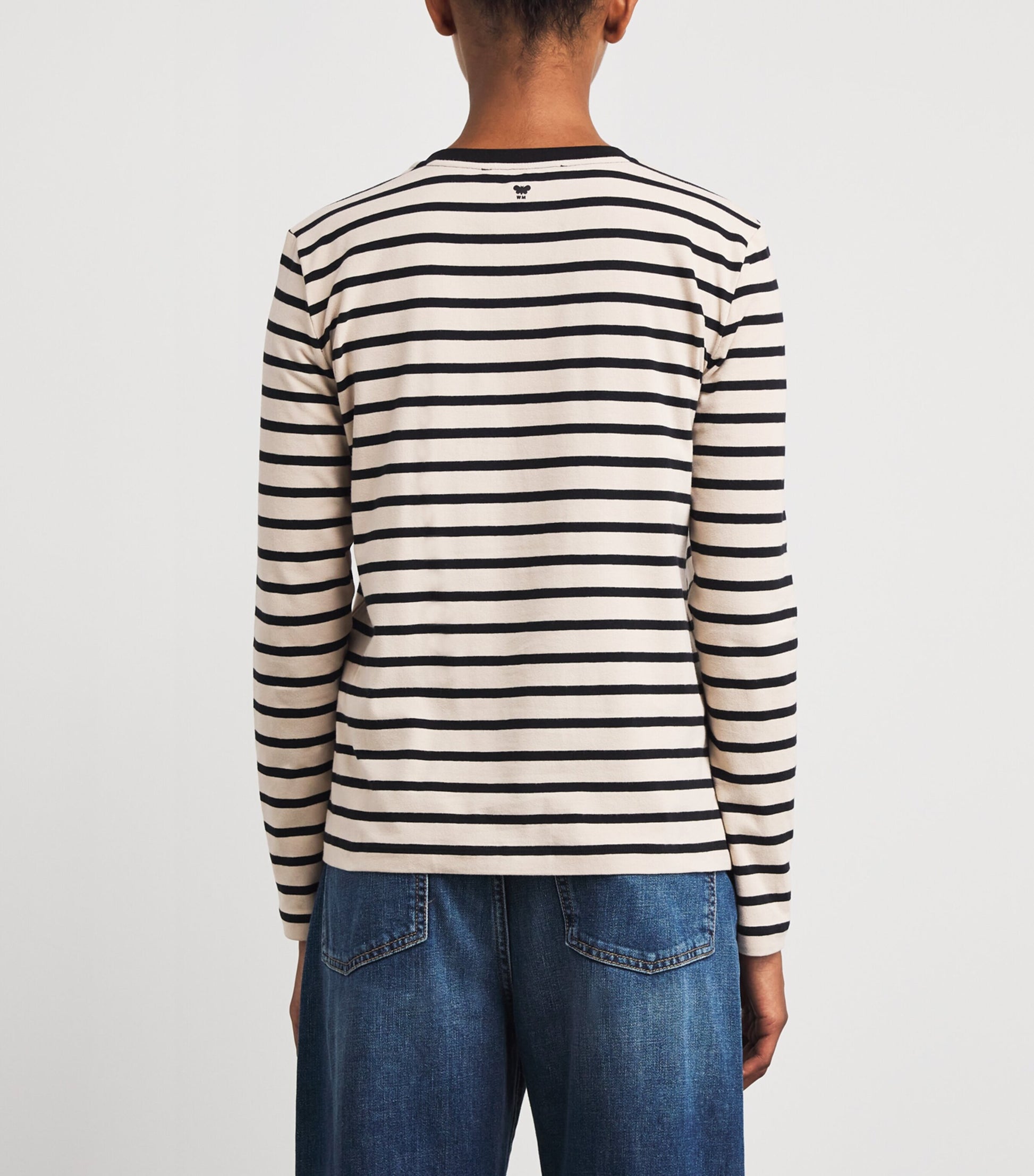 Weekend Max Mara Beige Stretch Cotton Paris Graphic Top