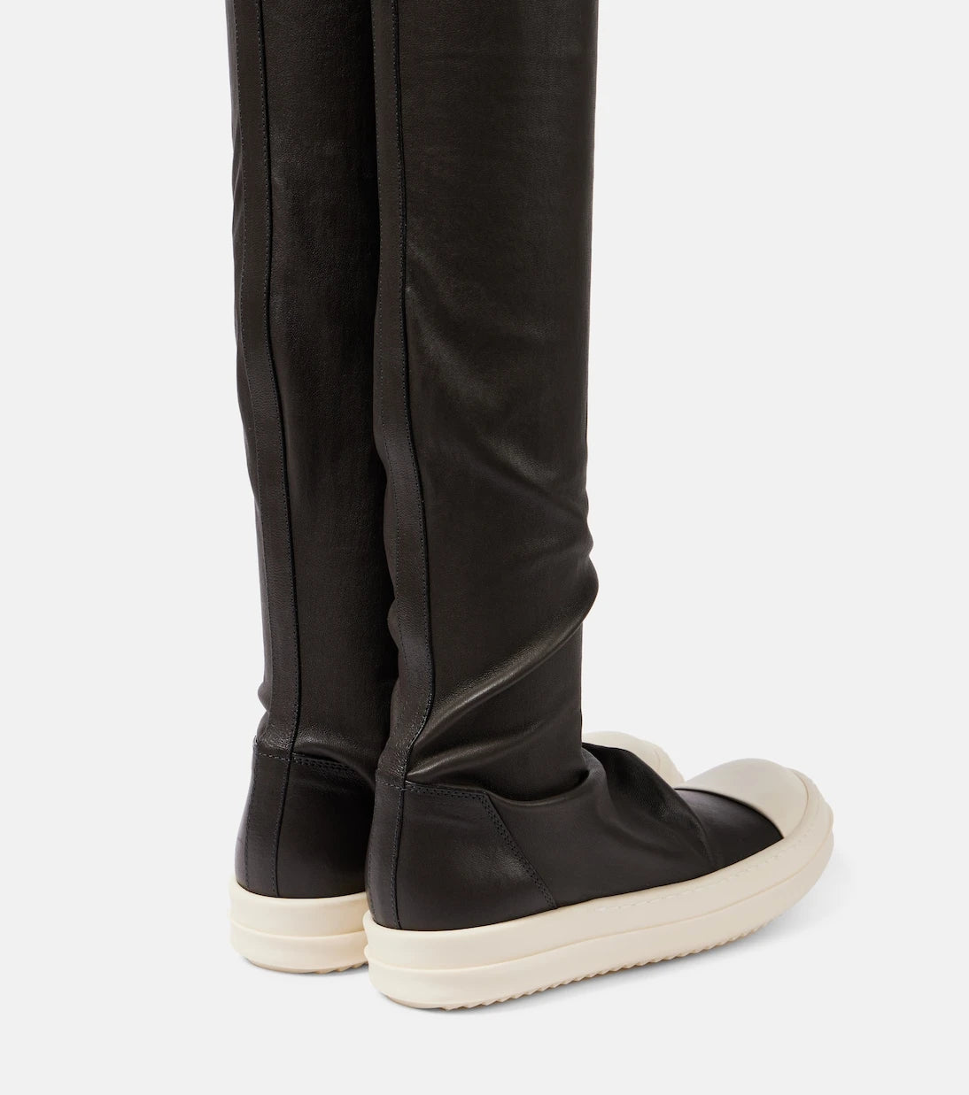 Rick Owens - Stocking knee-high leather sneakers