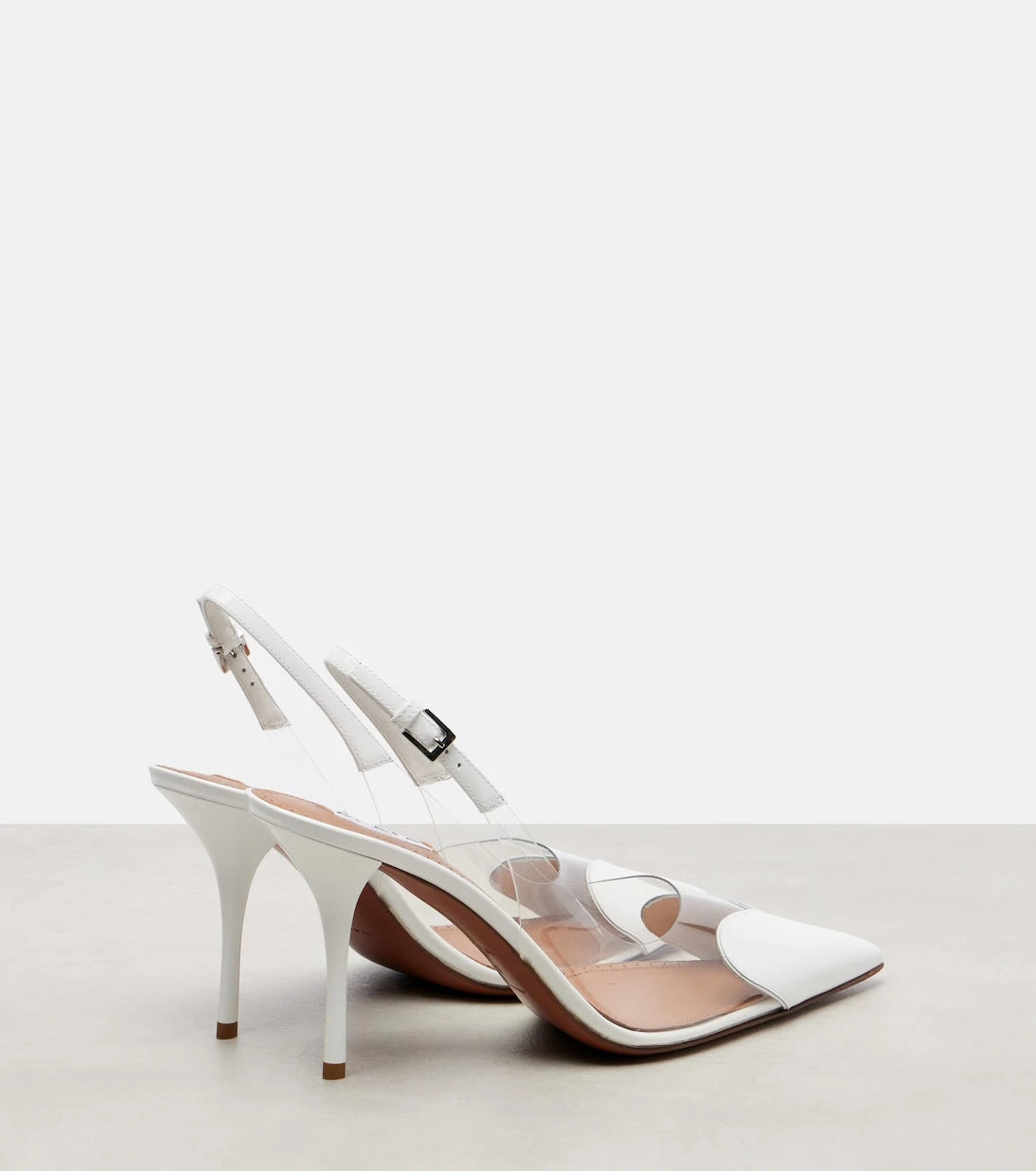 Alaïa - Le Cœur 90 patent leather slingback pumps