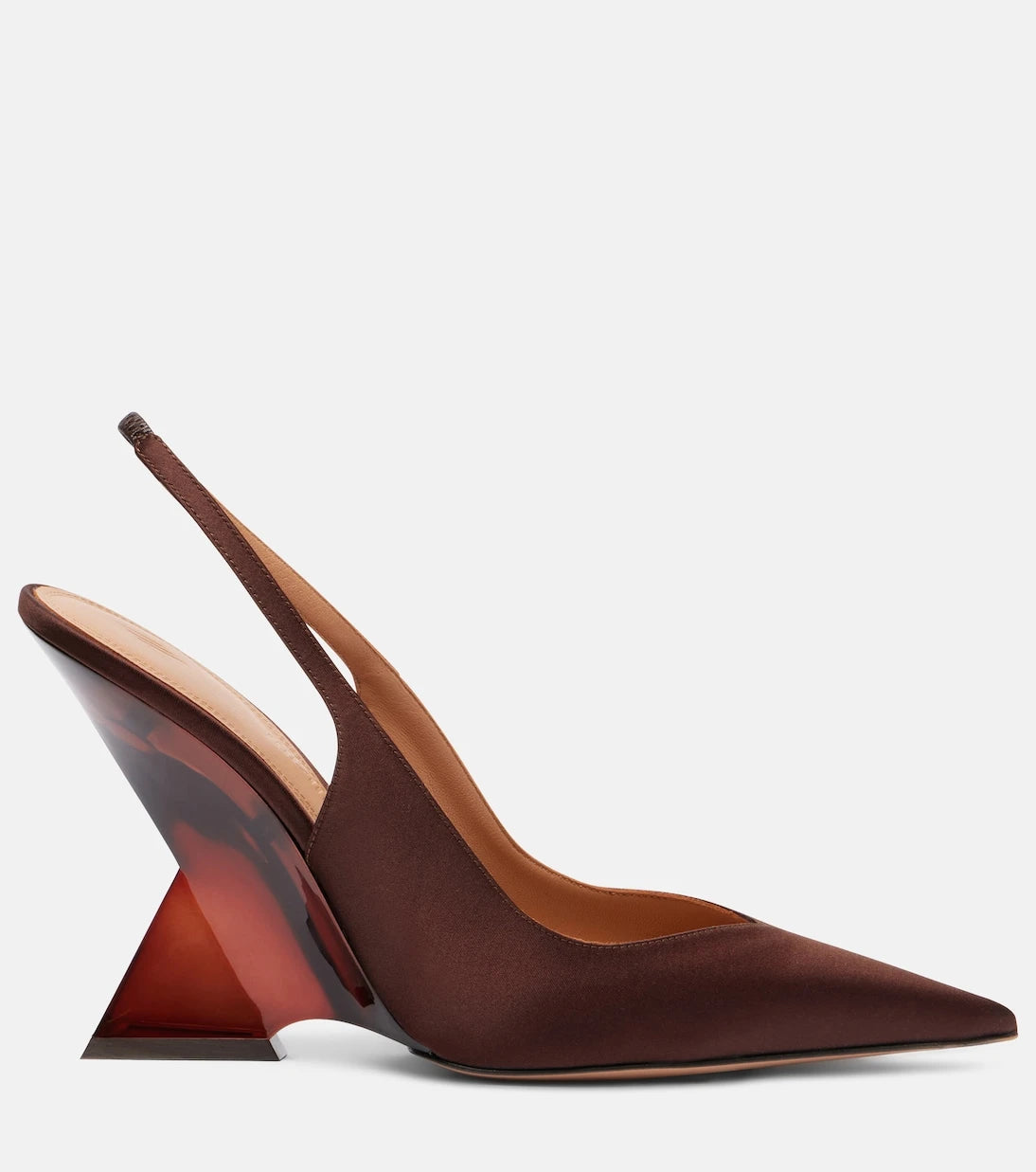 The Attico - Satin slingback wedges