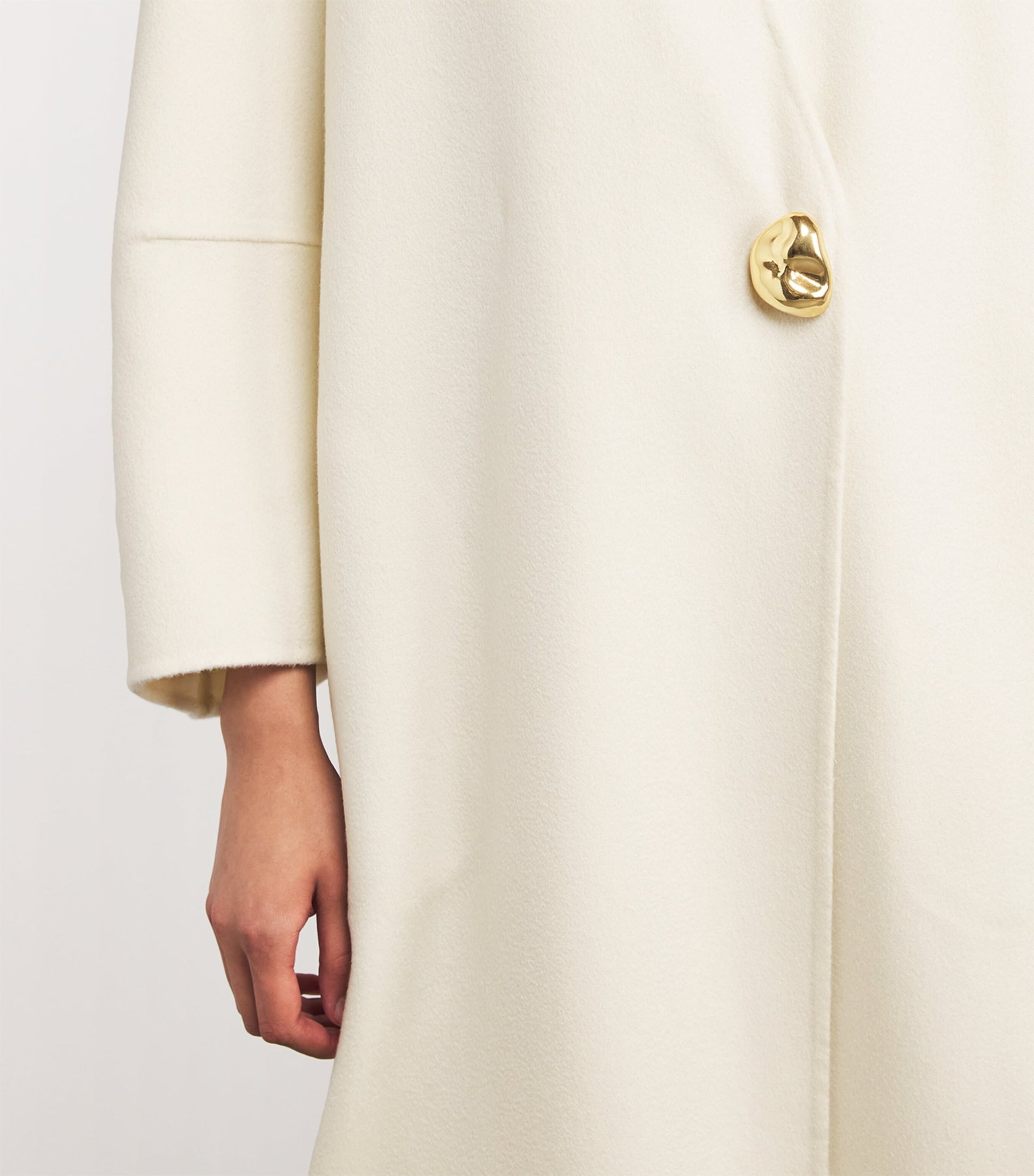 Fabiana Filippi White Cashmere Wrap Coat