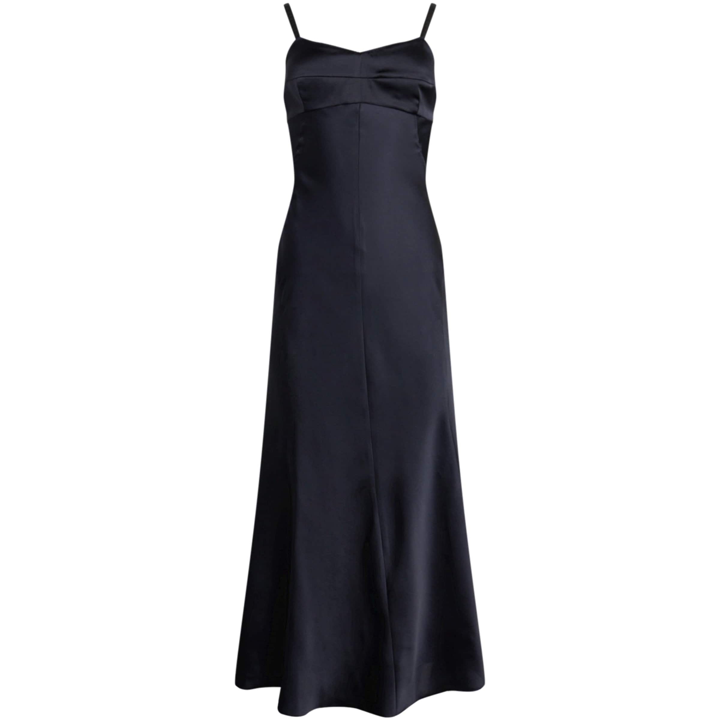 Sandro Paris Blue Satin Maxi Dress
