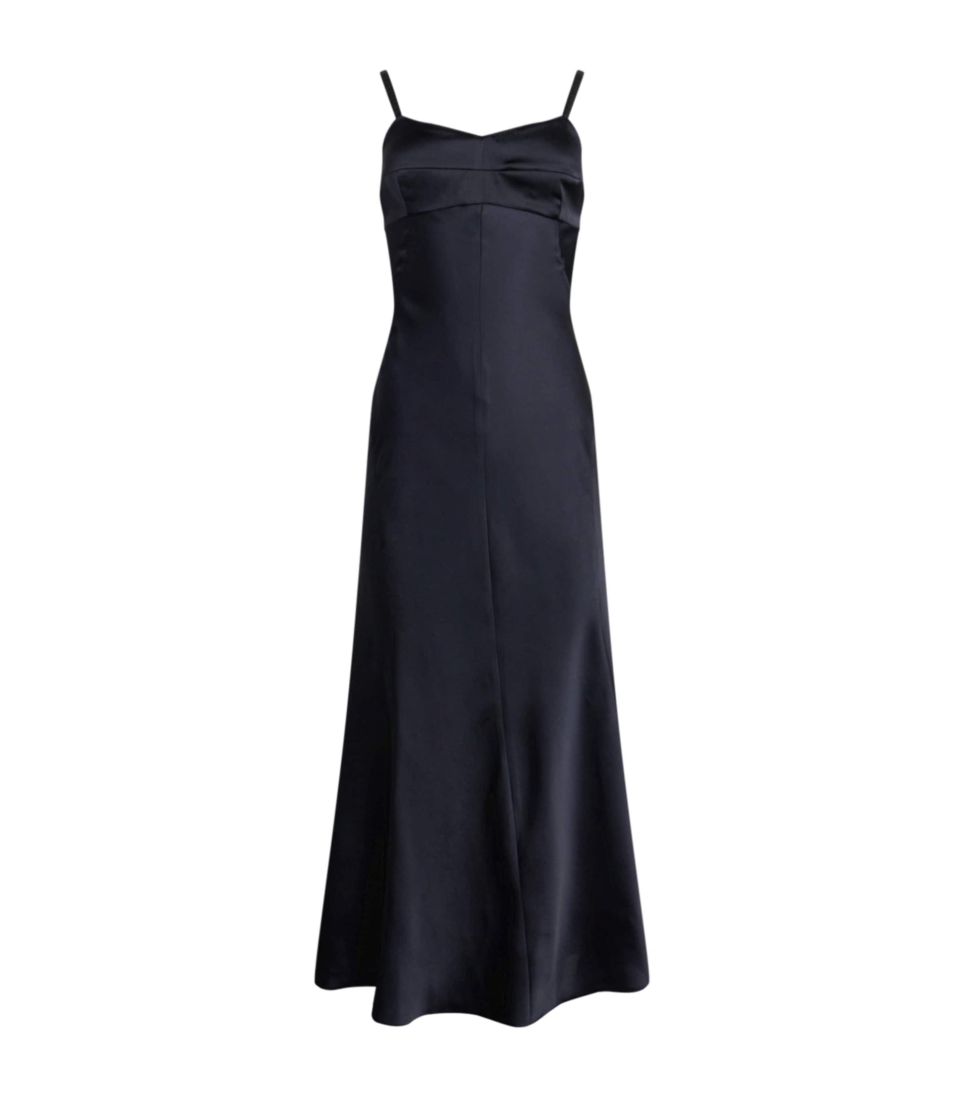 Sandro Paris Blue Satin Maxi Dress