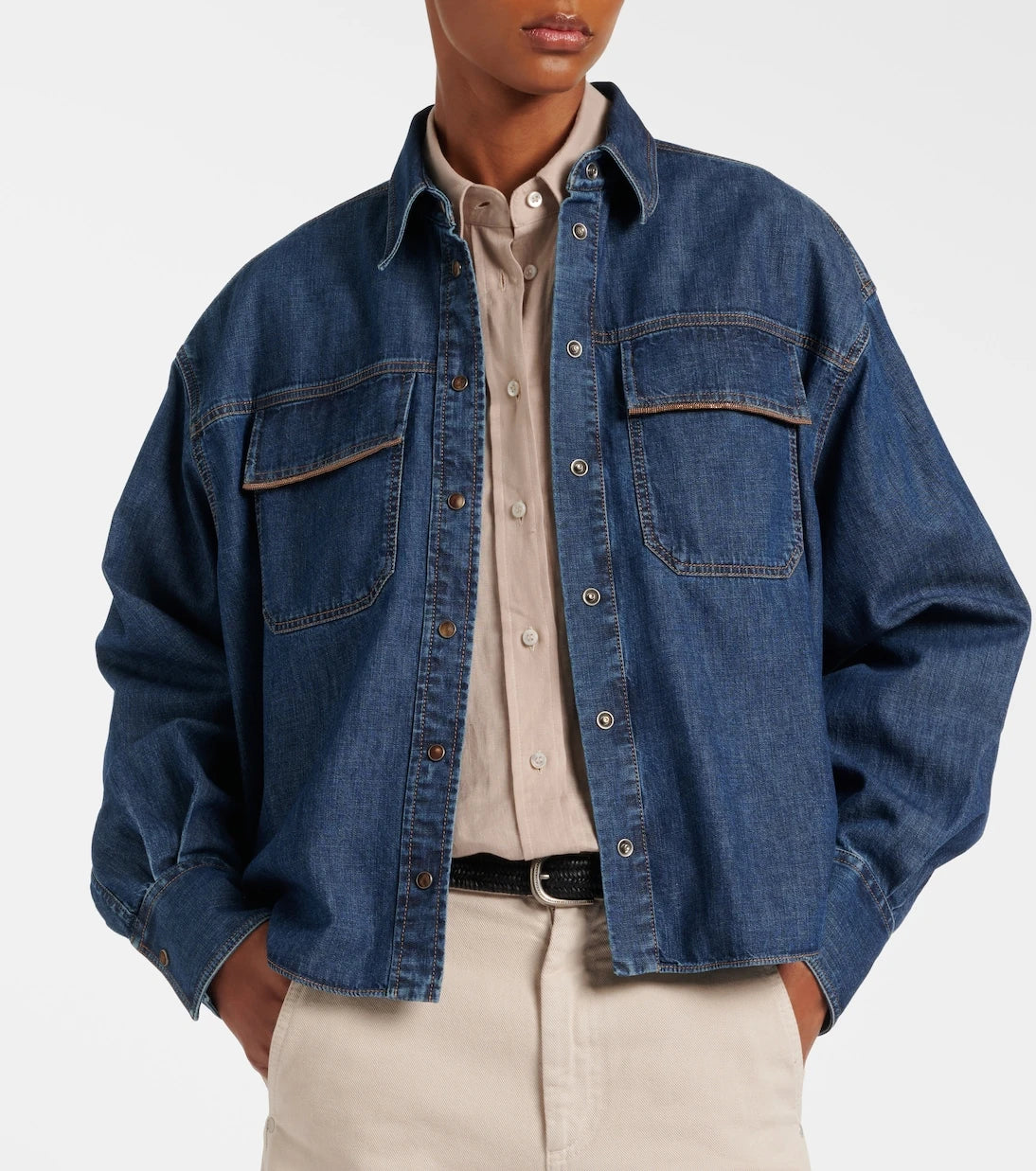 Brunello Cucinelli - Monili denim jacket