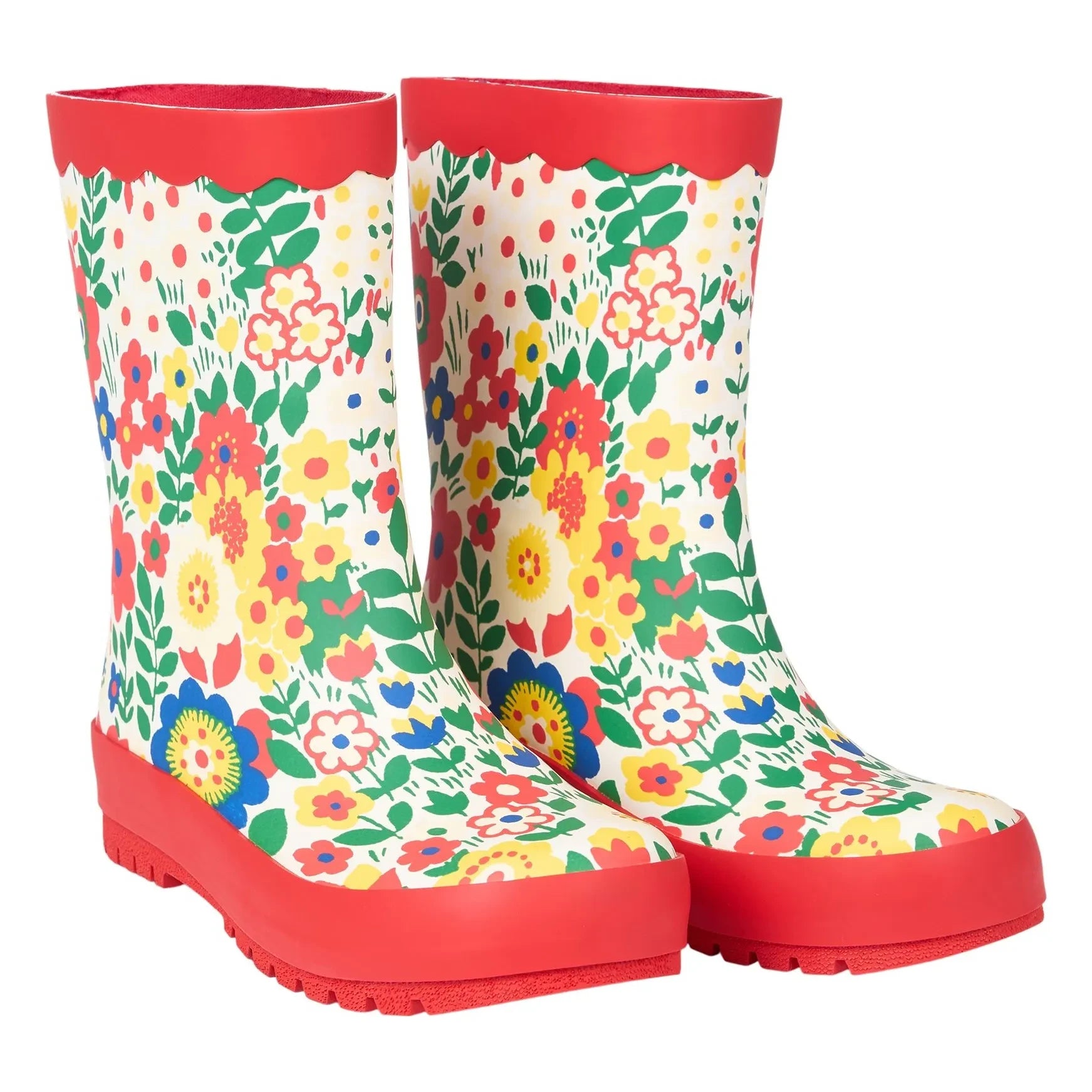 Stella McCartney Kids - Flowery Rain Boots | Red