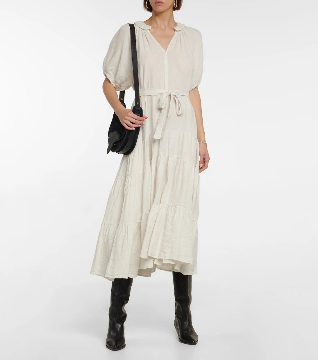 Velvet - Karina linen midi dress