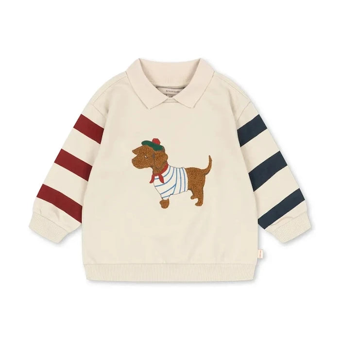 Konges Sløjd çocuk pamuklu SPOTTY SWEAT SHIRT GOTS