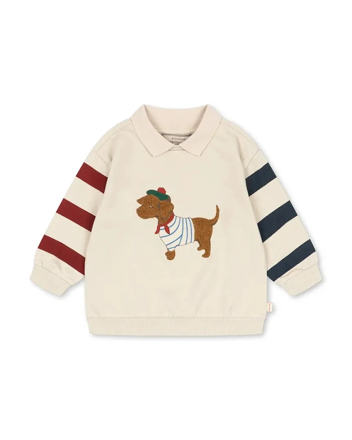 Konges Sløjd çocuk pamuklu SPOTTY SWEAT SHIRT GOTS