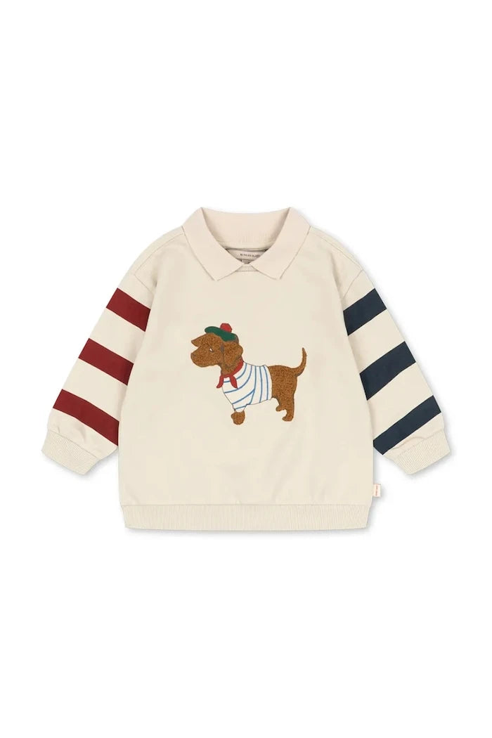 Konges Sløjd çocuk pamuklu SPOTTY SWEAT SHIRT GOTS