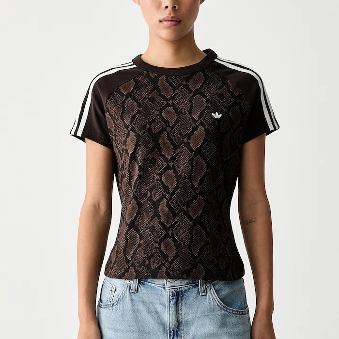 adidas Originals kadın pamuklu elastanlı Cali tişört