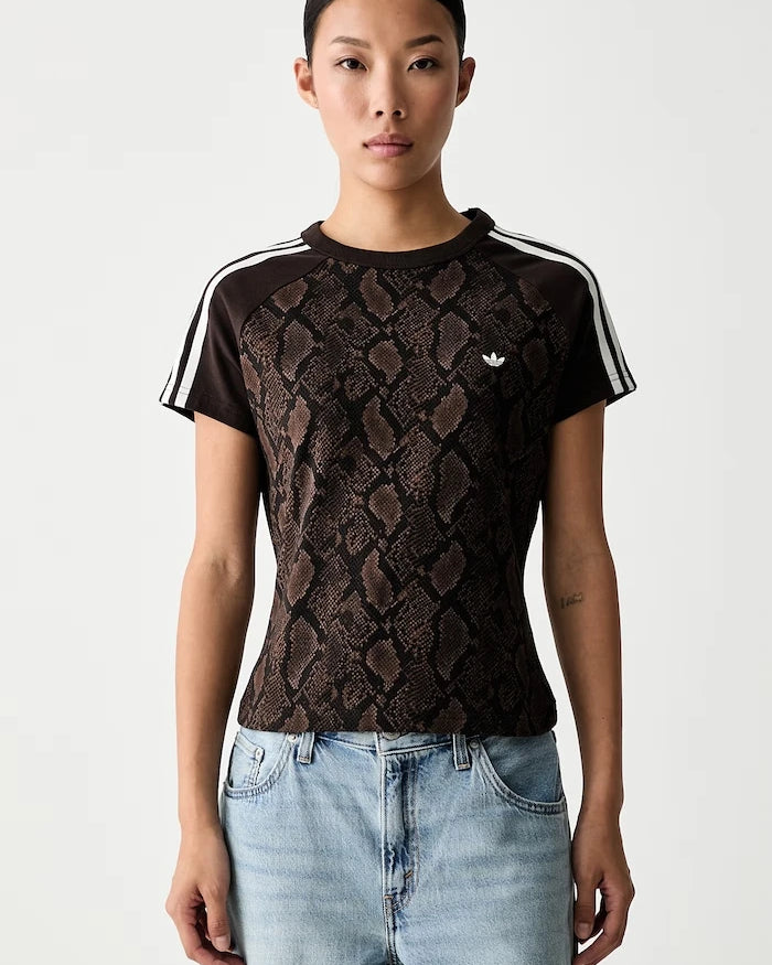 adidas Originals kadın pamuklu elastanlı Cali tişört