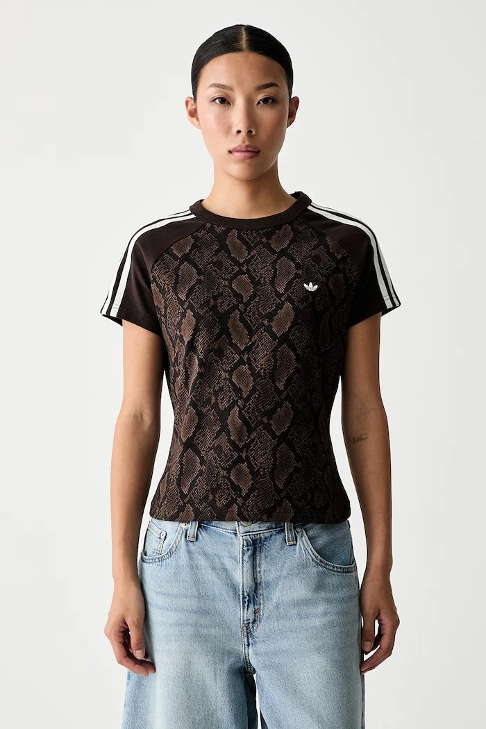 adidas Originals kadın pamuklu elastanlı Cali tişört