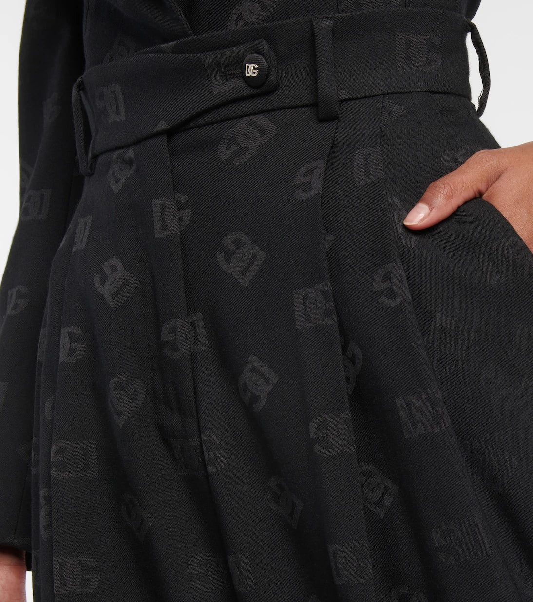 Dolce&Gabbana - High-rise wool-blend wide pants