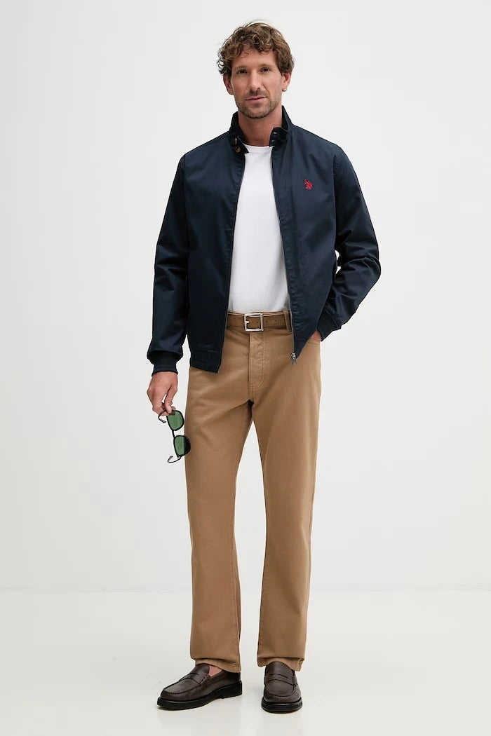 U.S. Polo Assn. Erkek Pamuklu Harrington Geçiş Montu
