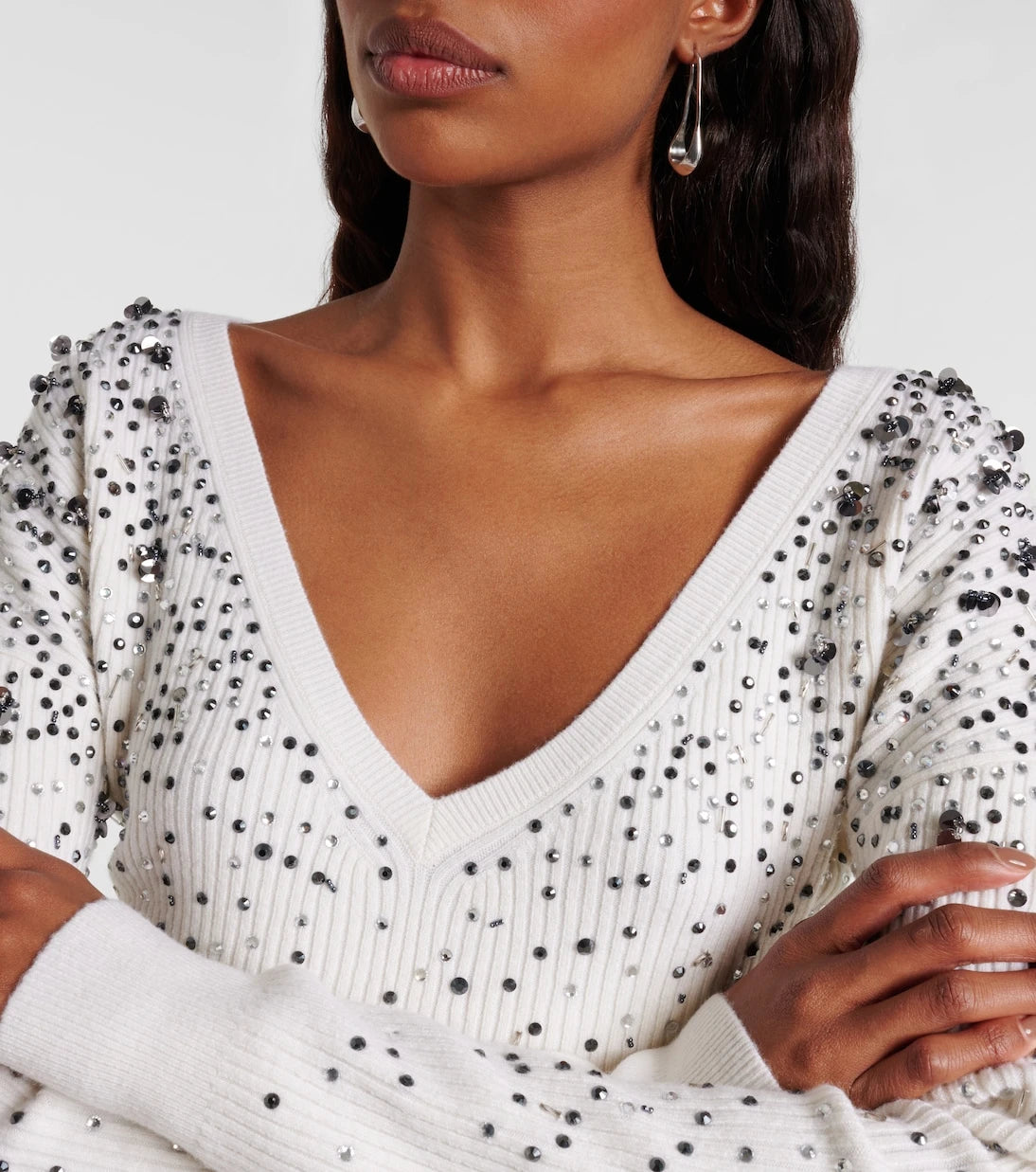 Max Mara - Gang embellished wool-blend sweater