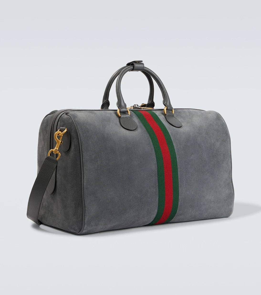 Gucci - حقيبة غوتشي سافوي دافل متوسطة من جلد الشمواه