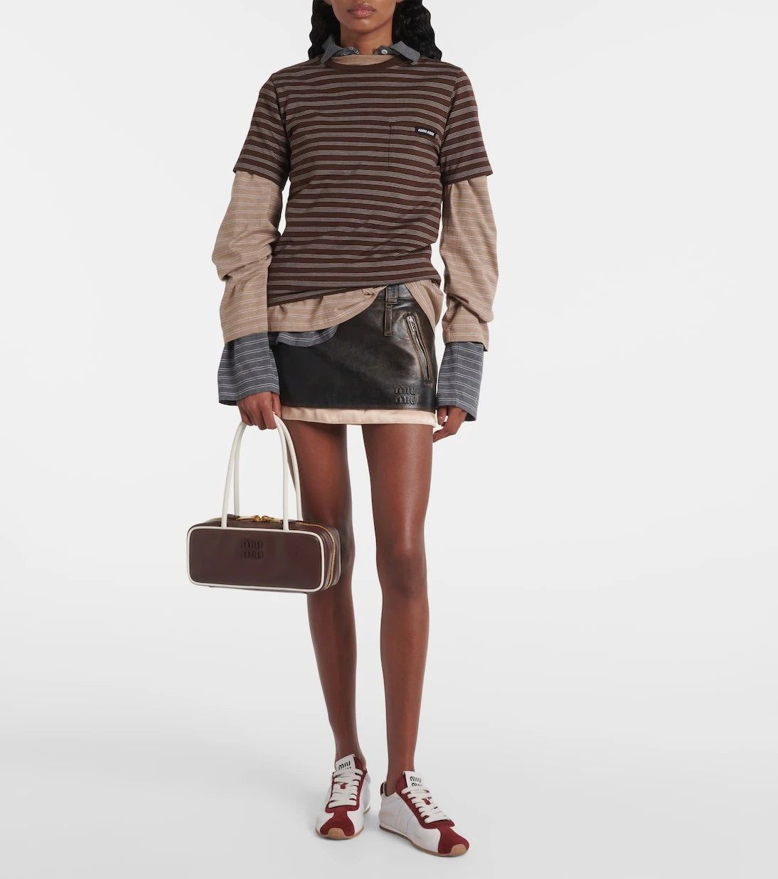 Miu Miu - Beau leather shoulder bag