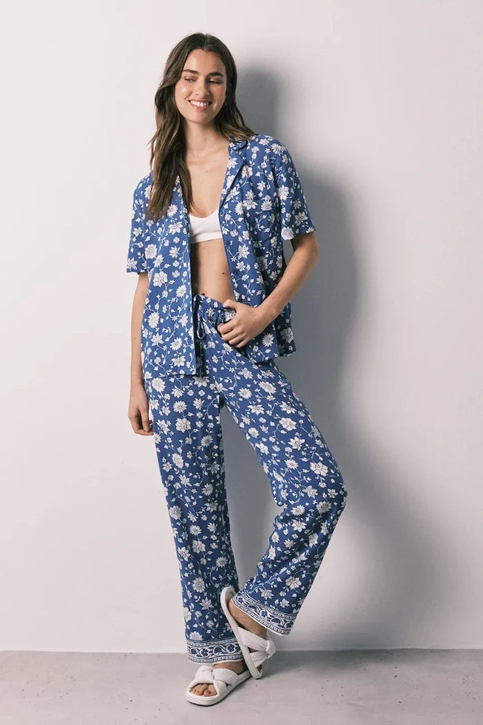women'secret kadın viskon iki parçalı pijama
