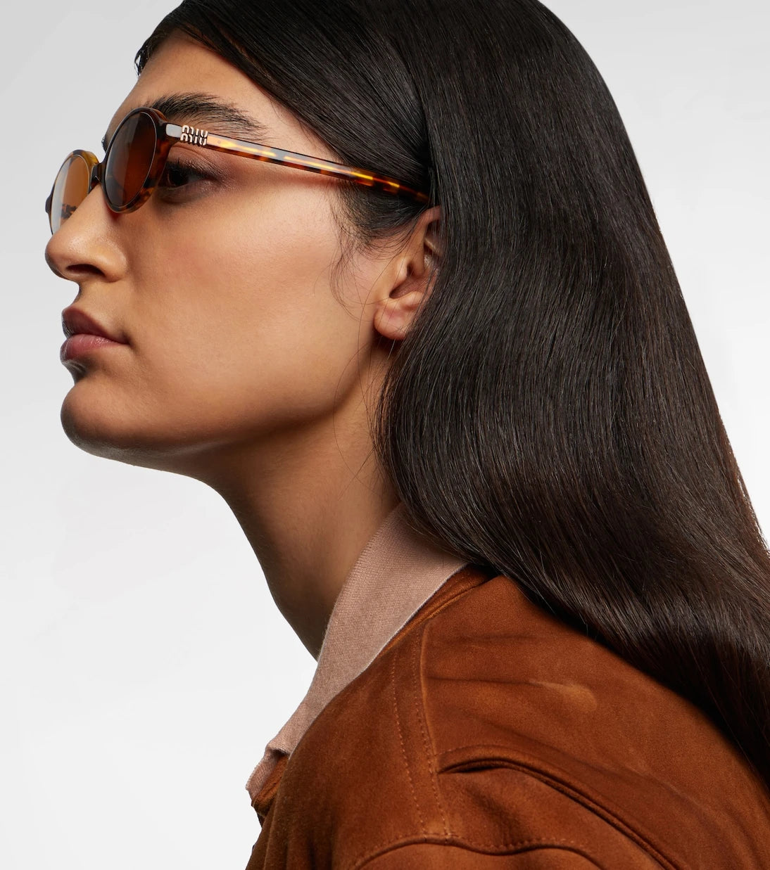 Miu Miu - نظارة شمسية Miu Regard بيضاوية