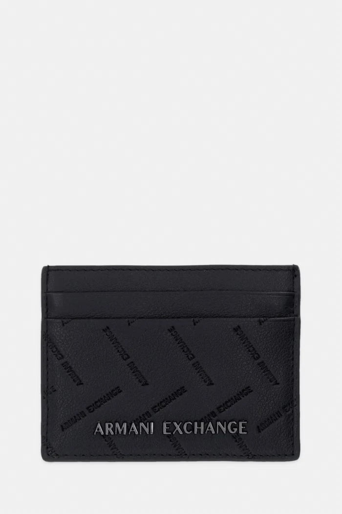 Armani Exchange калъф за карти мъжки от кожа