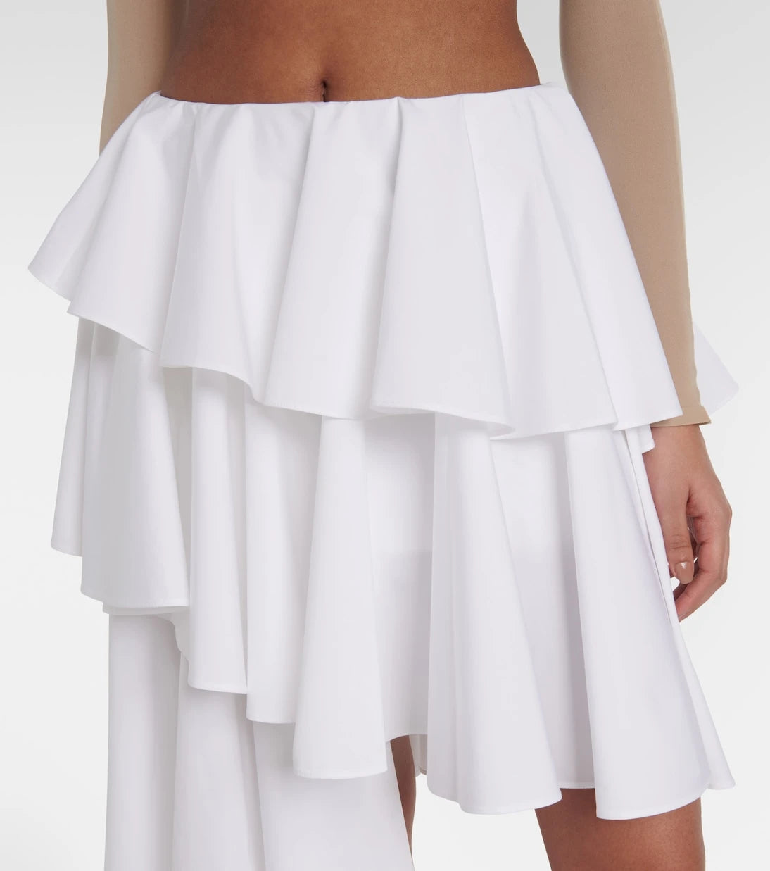 Alaïa - Spiral ruffled miniskirt