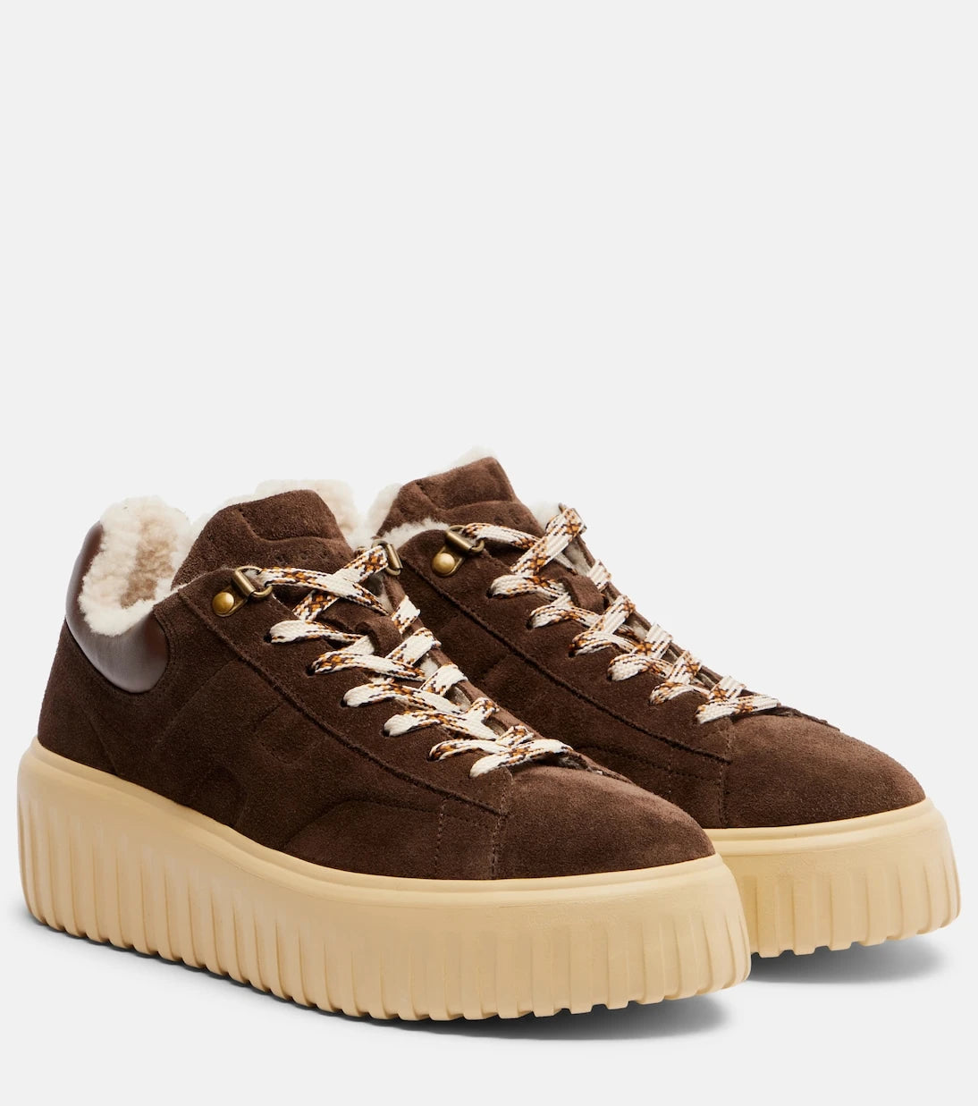 Hogan - H-Stripes suede platform sneakers