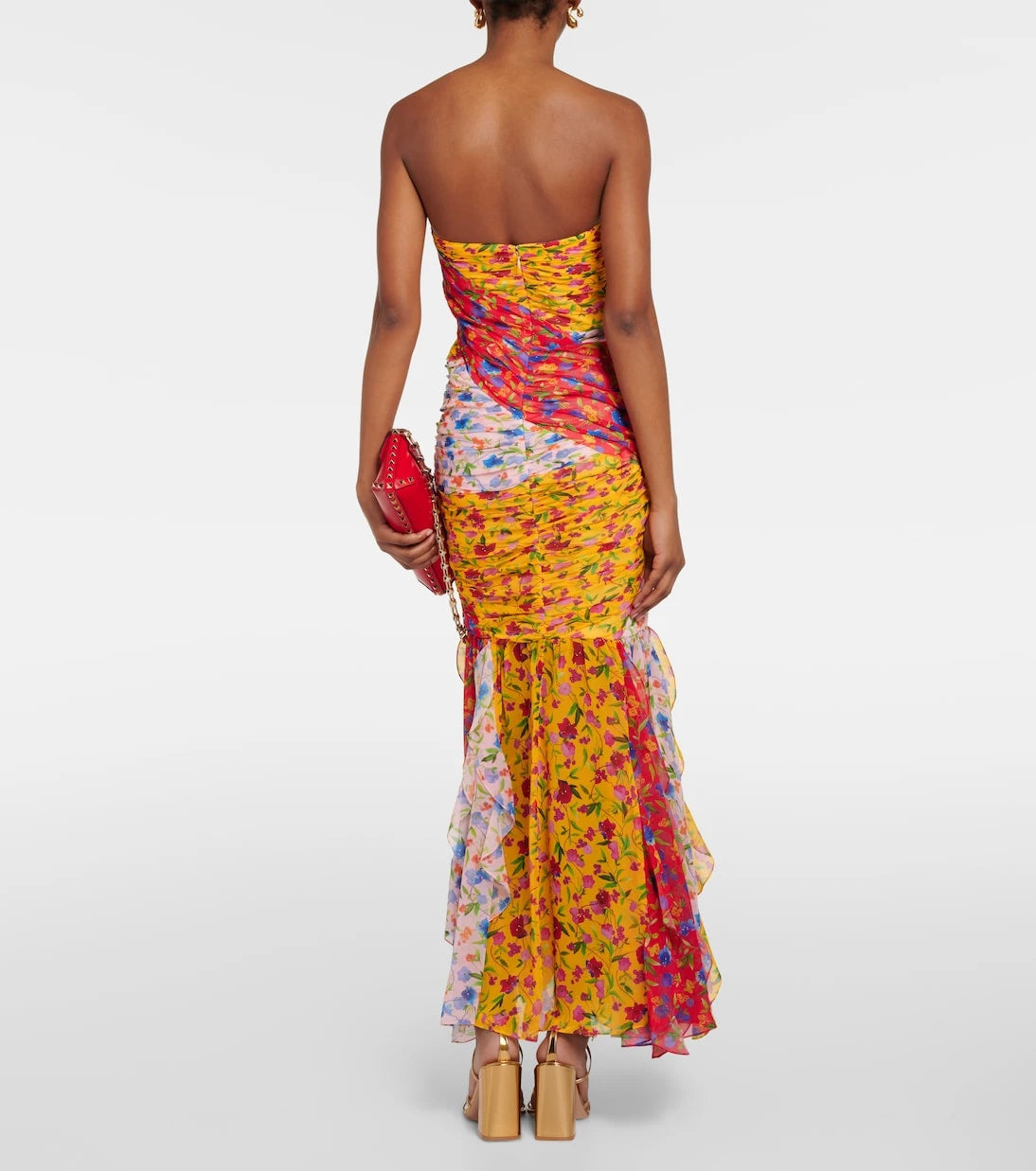 Carolina Herrera - Floral strapless maxi dress