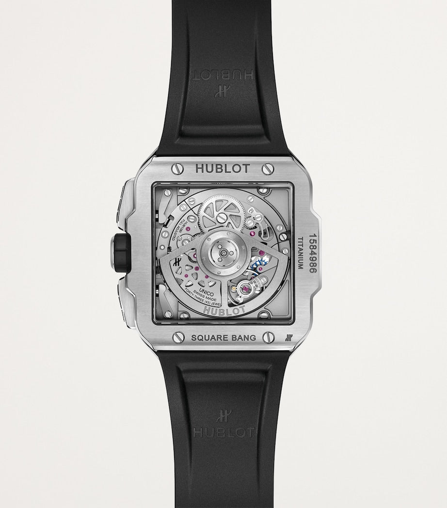 Hublot Titanium and Ceramic Square Bang Unico Watch 42mm