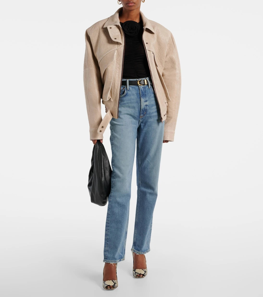 Agolde - Stovepipe high-rise straight jeans