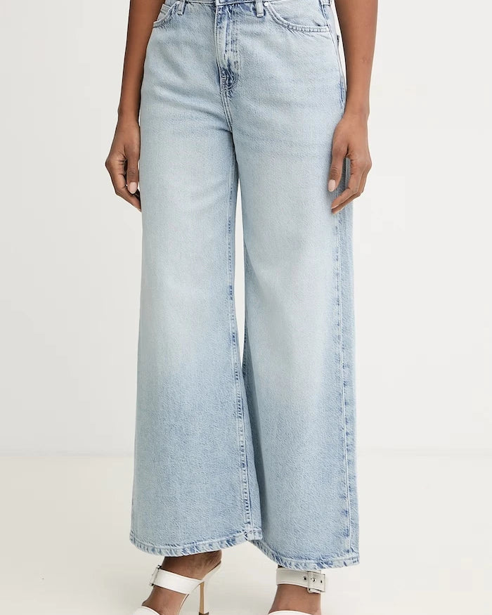 Guess geniş paça kadın kot pantolon