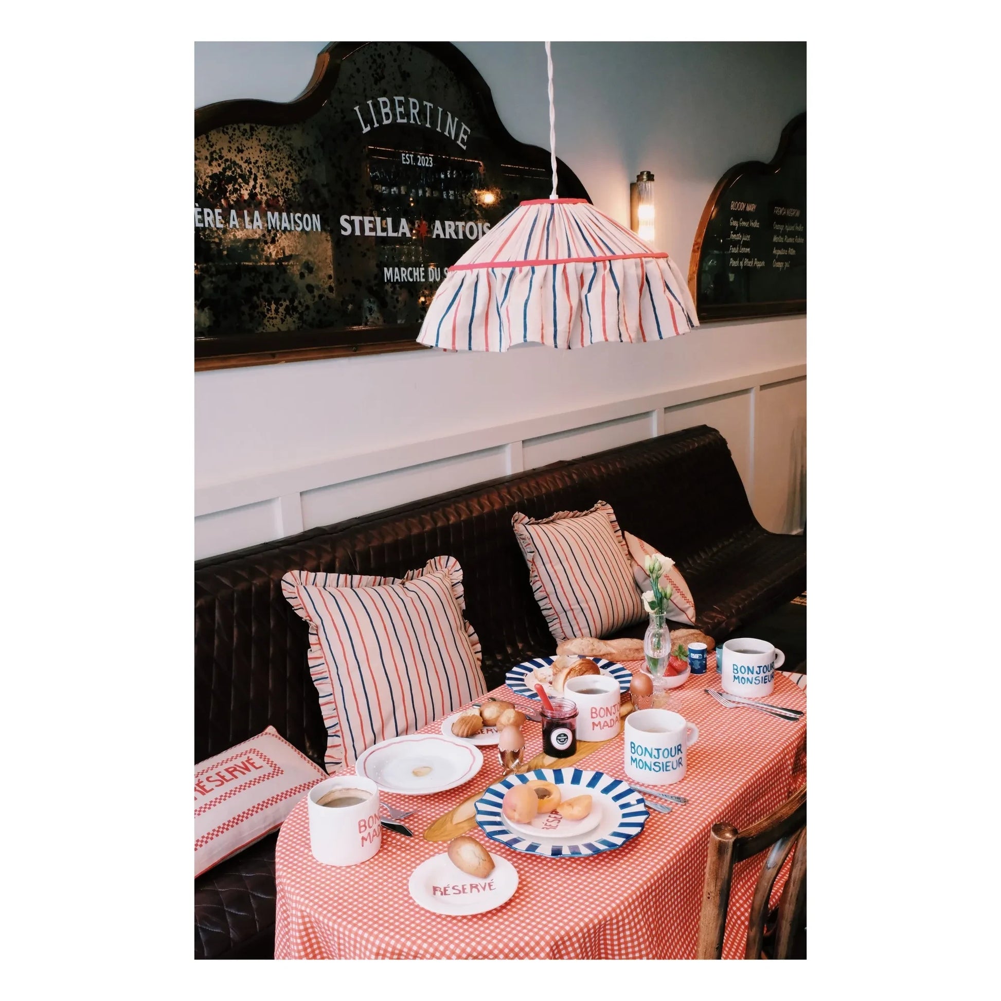 Anna + Nina - Bonjour Madame mug  | Red