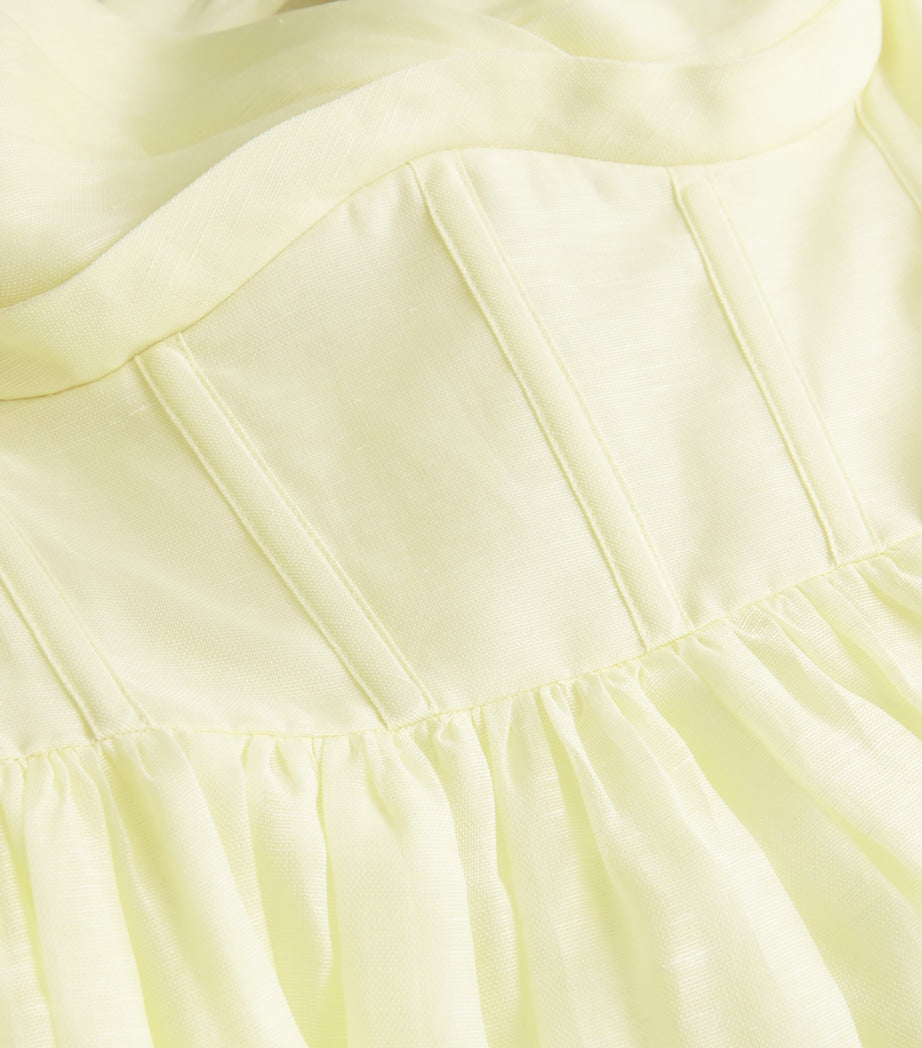 Yellow Corset Mini Dress