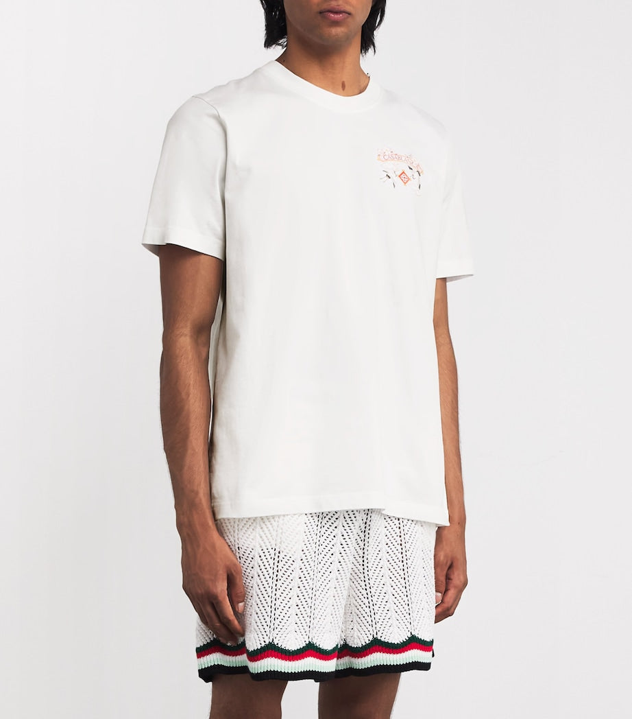 Cotton Tennis Club Print T-Shirt
