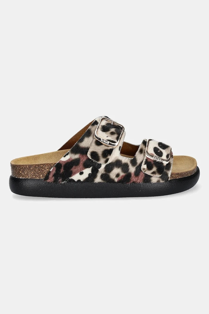 Scholl чехли дамски от кожа NOELLE