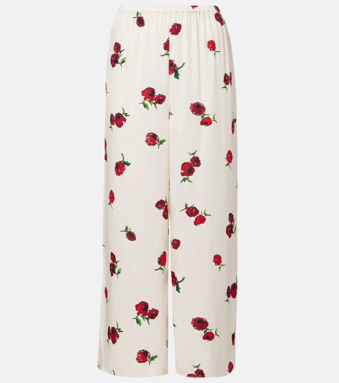 Khaite - Mindy printed twill wide-leg pants