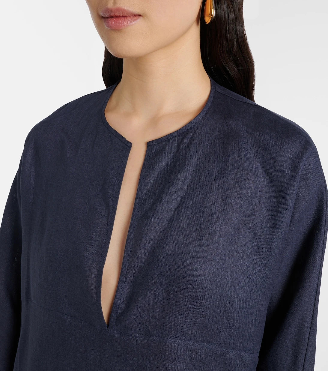 Asceno - Oversized linen top