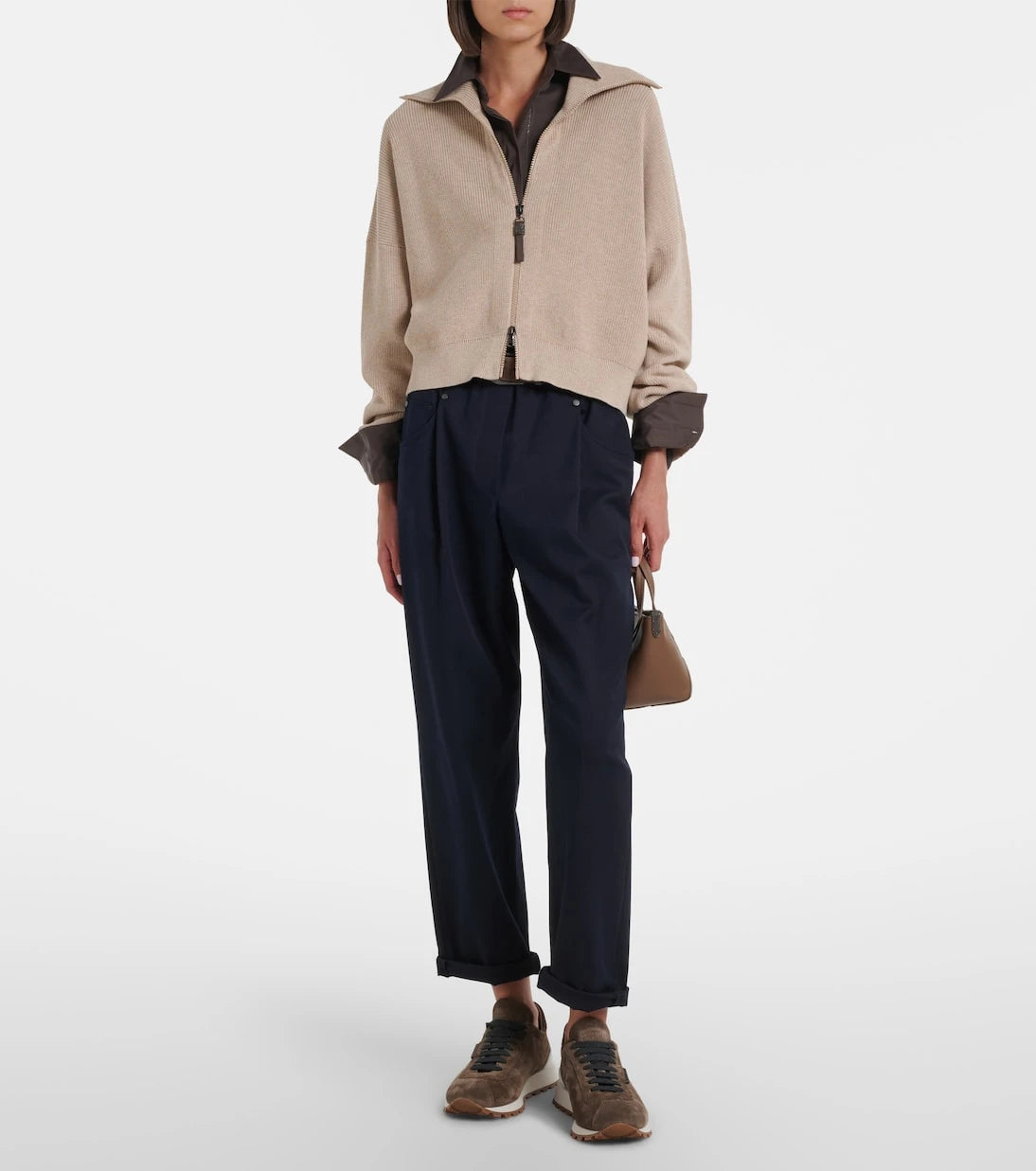 Brunello Cucinelli - Monili suede sneakers