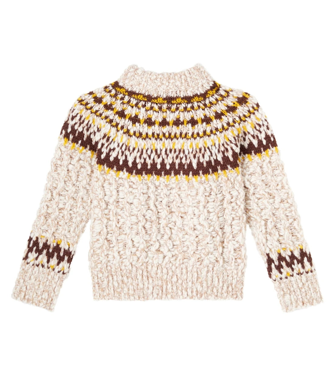 Moncler Grenoble Enfant - Jacquard wool and silk-blend sweater