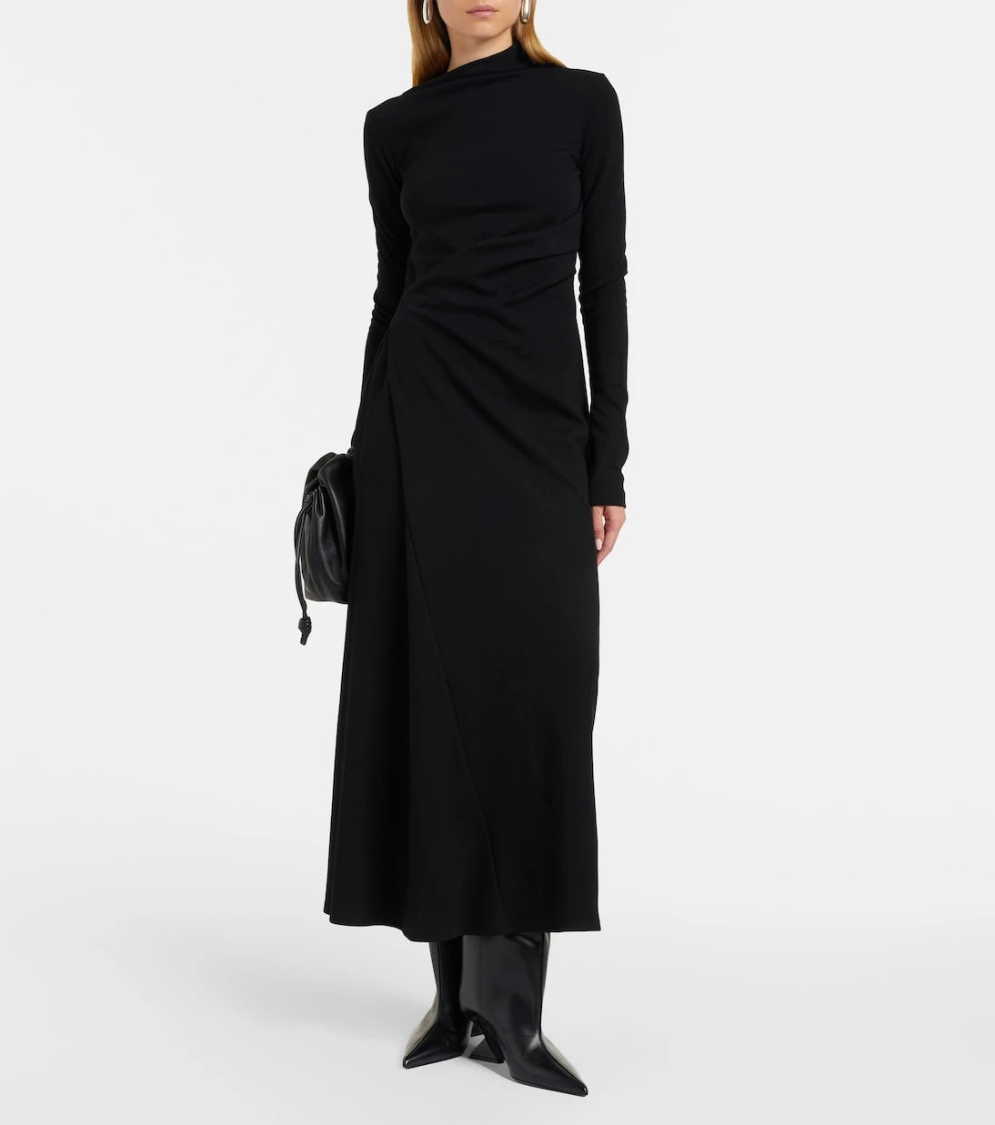 Sportmax - Edile wool and cotton-blend midi dress
