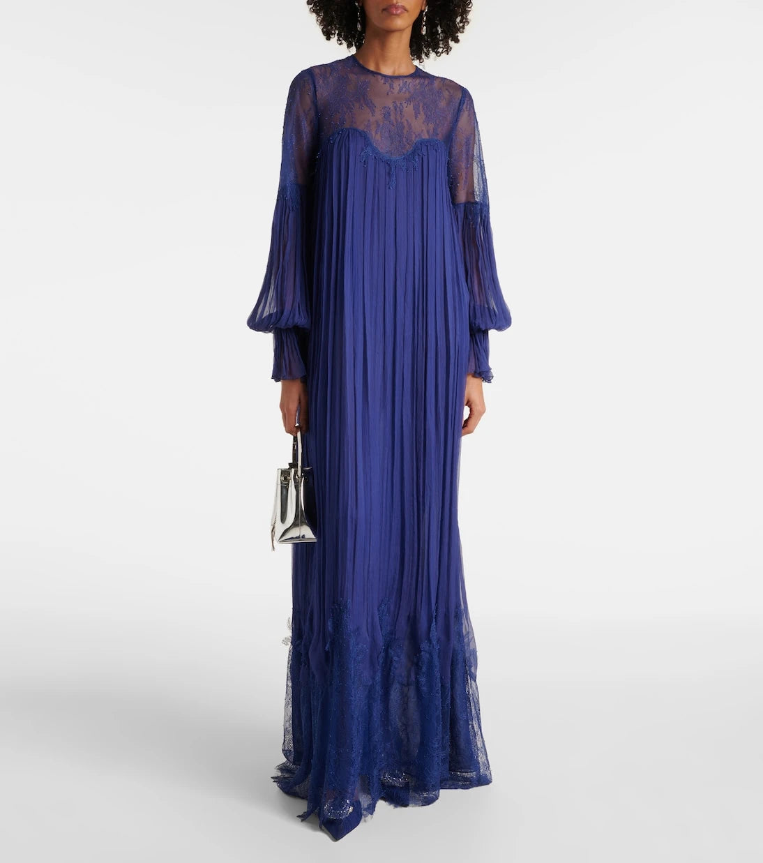 Costarellos - Renia chantilly lace gown