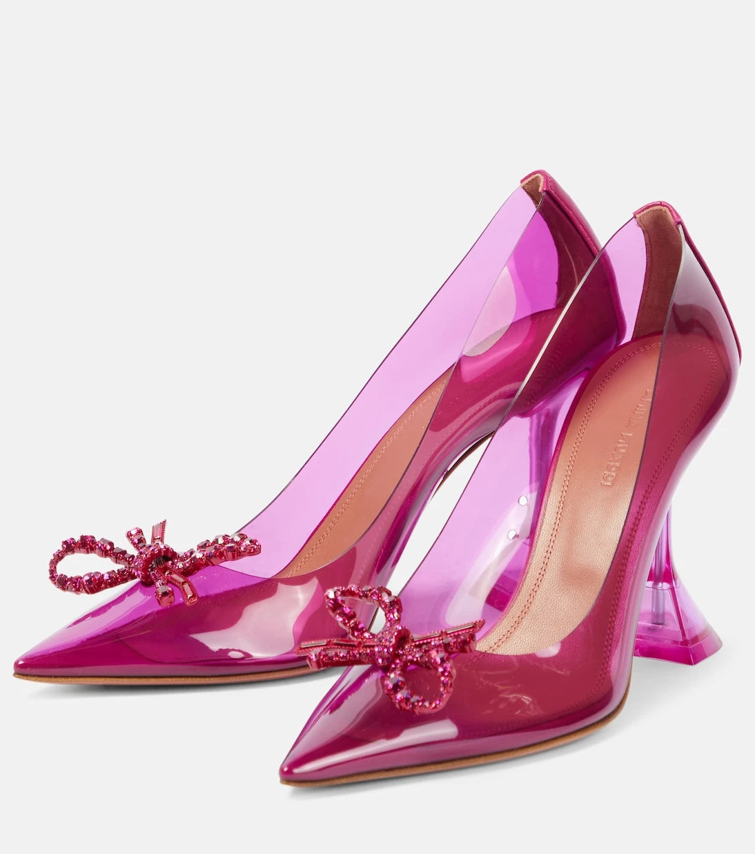 Amina Muaddi - Rosie embellished PVC pumps