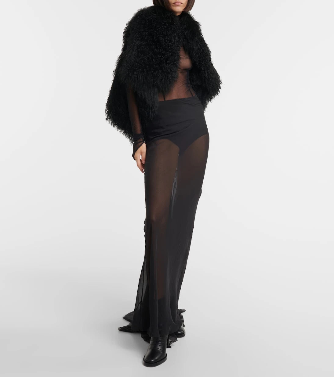 Ann Demeulemeester - بوت الكاحل كارول الجلدي