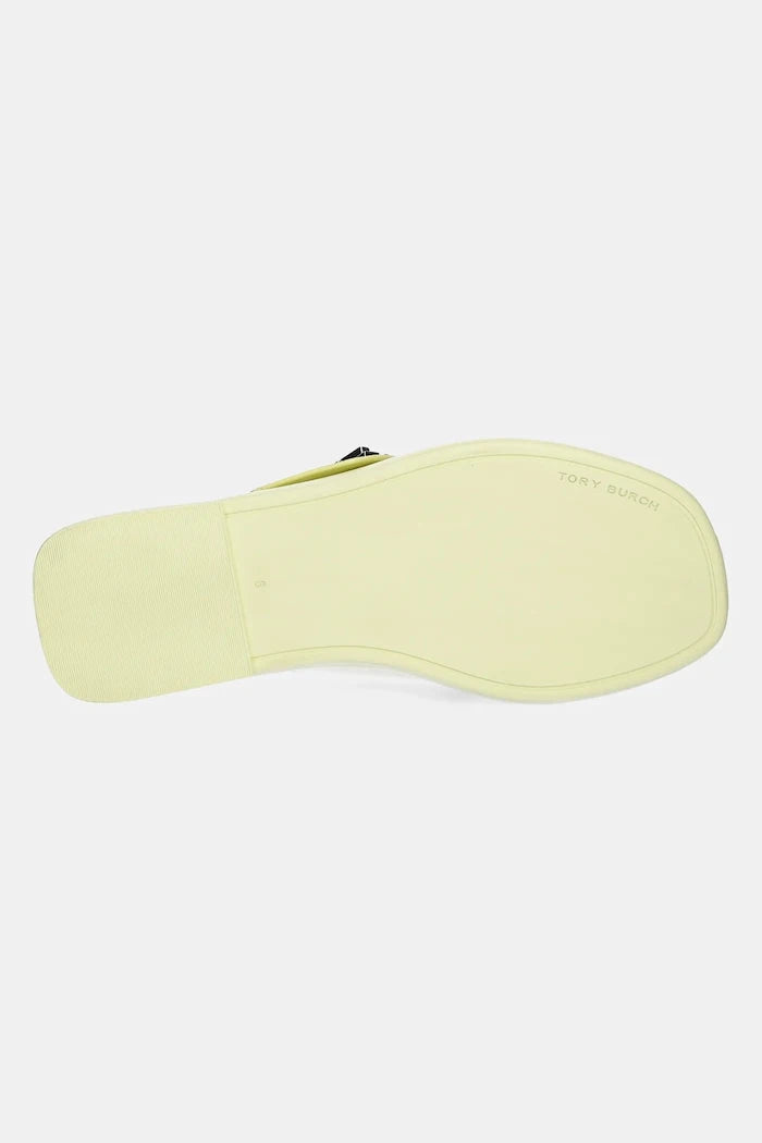 Tory Burch T Lock Cross Band Slide Deri Terlik