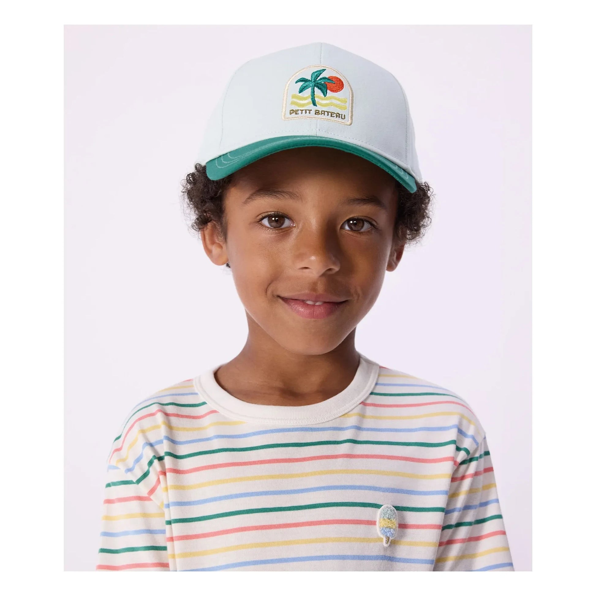 Petit Bateau - Palm twill cap | Blue