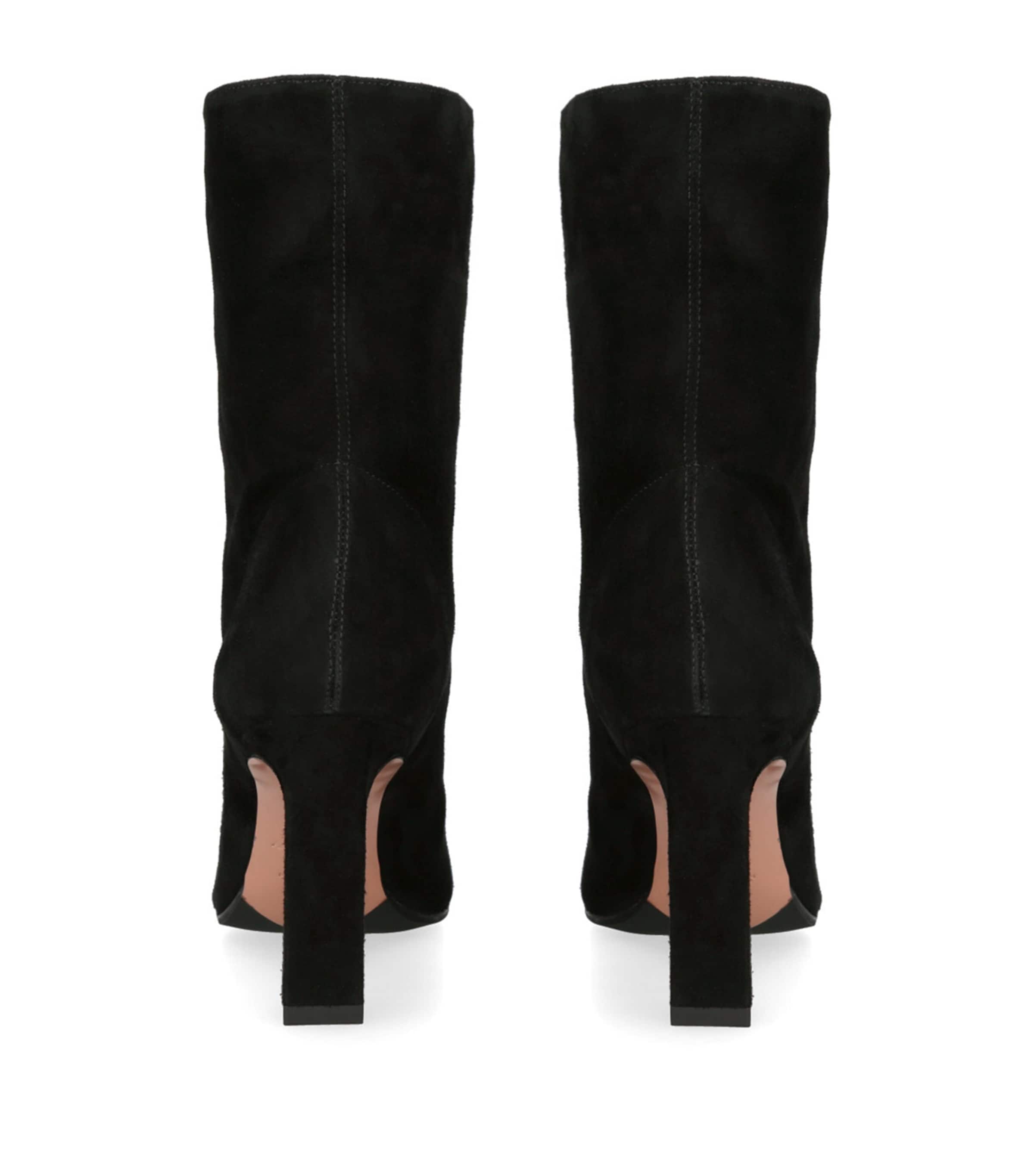 Aquazzura Black Suede Manzoni Boots 85