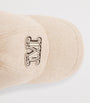 Beige Camel Fur Monogram Baseball Cap