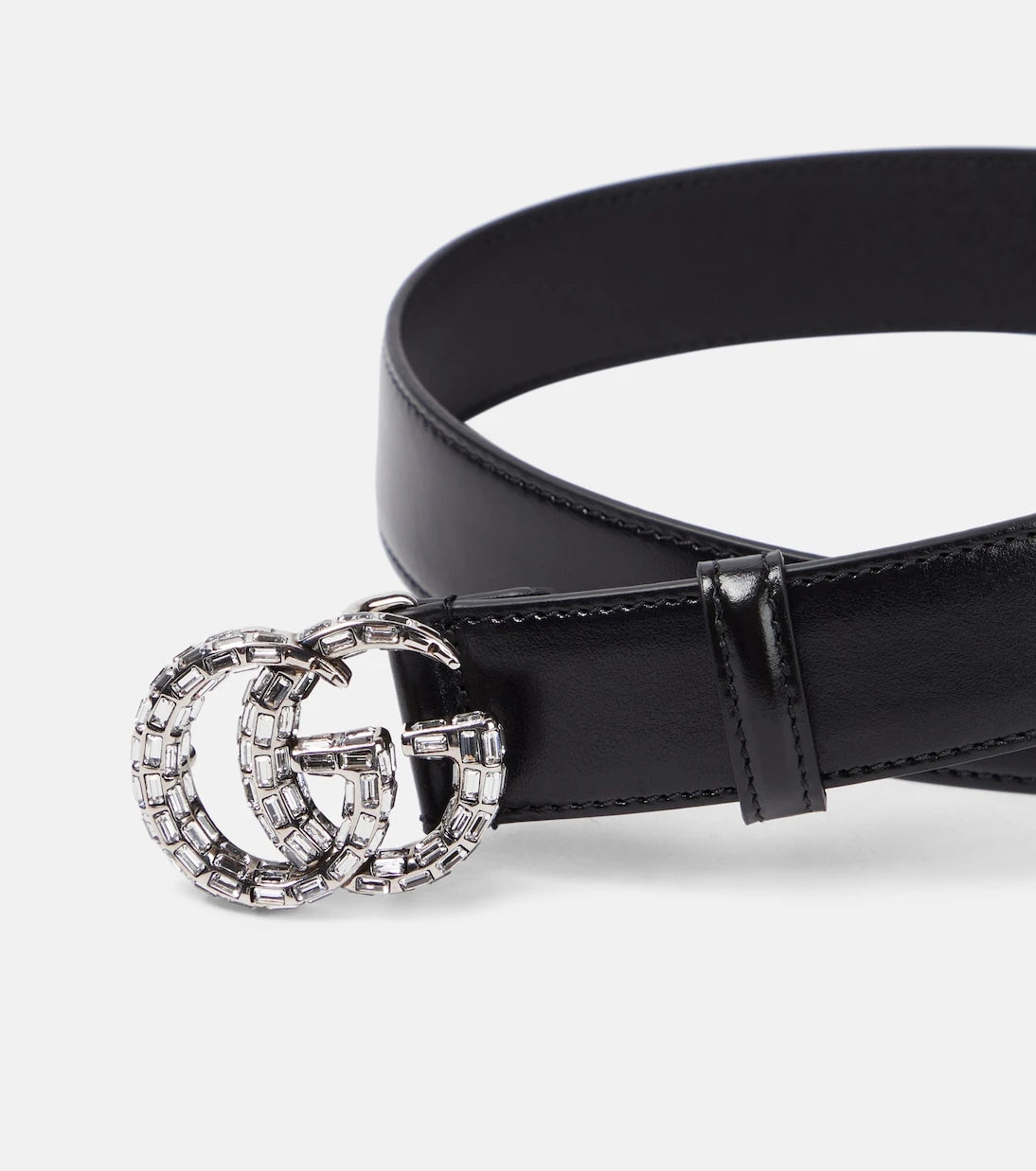 Gucci - GG Marmont embellished leather belt