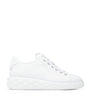 Jimmy Choo White Diamond Light Maxi Leather Sneakers